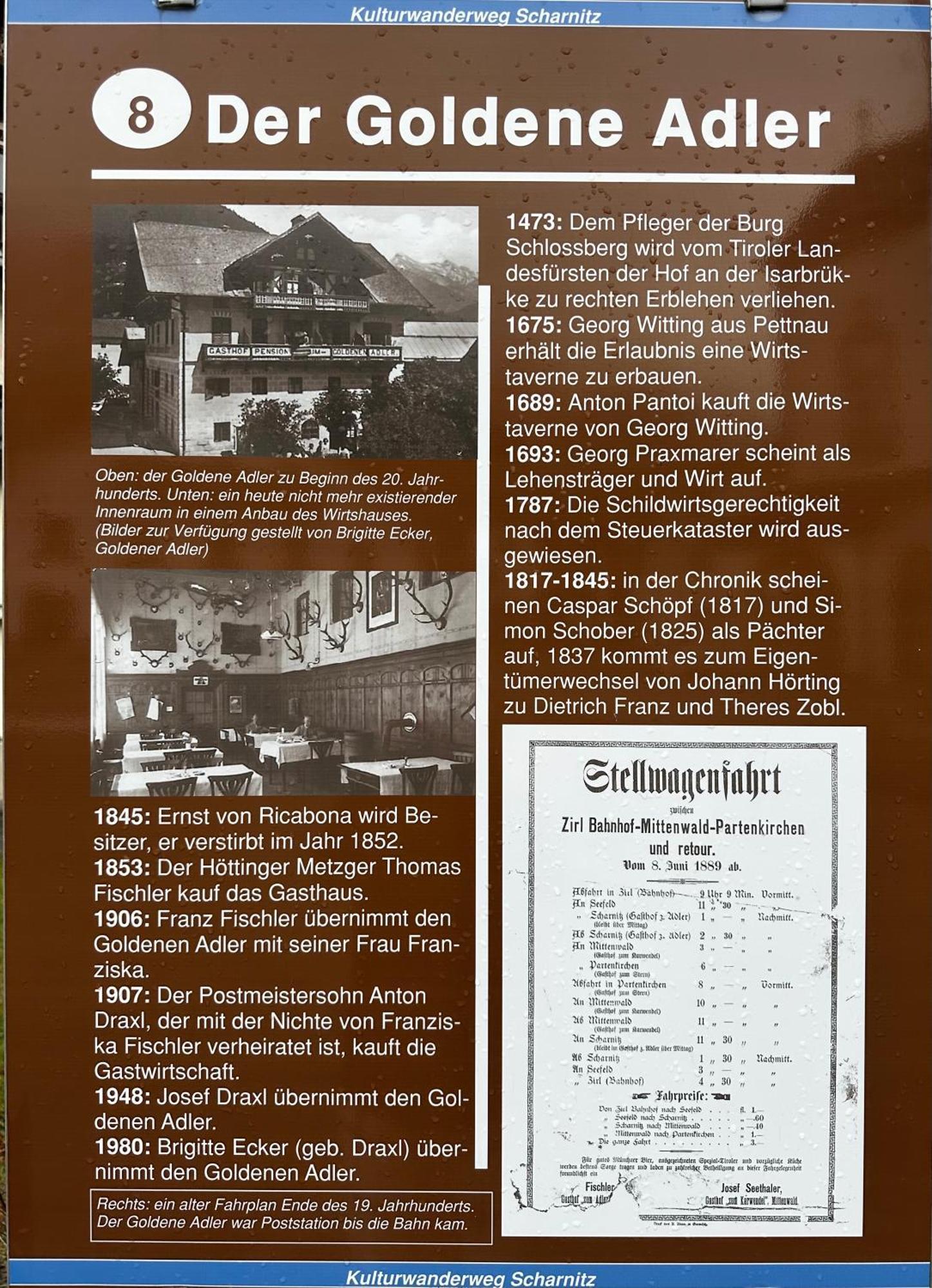 Goldener Adler Panzió Scharnitz Kültér fotó